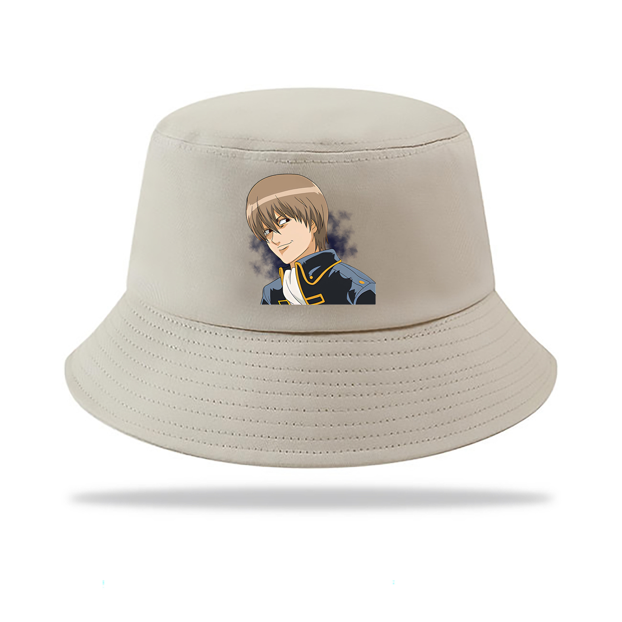 （画像用） ぎんたま 坂田銀時（さかたぎんとき） 神楽 志村新八（しむら しんぱち） GINTAMA Sakata Gintoki Kagura Shimura Shinpachi アウトドア日除けバケットハット